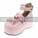 Cute 2.75 Platform PU Lolita Shoes with Bow