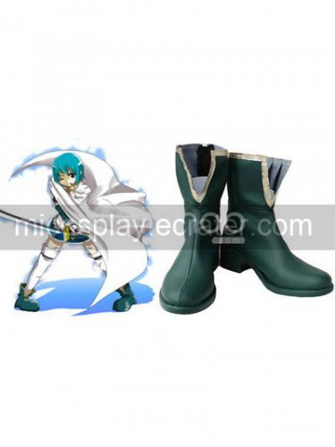 Deep Green 1 12 Heel Puella Magi Madoka Magica Faux Leather Cosplay Shoes