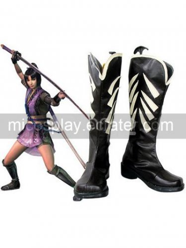 Devil Kings 2 Ranmaru Imitated Rubber Cosplay Boots