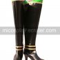 Dynasty Warrior Black 3 12'' Heel Faux Leather Cosplay Shoes