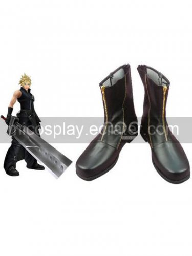 Final Fantasy VII Cloud Strife Cosplay Boots black