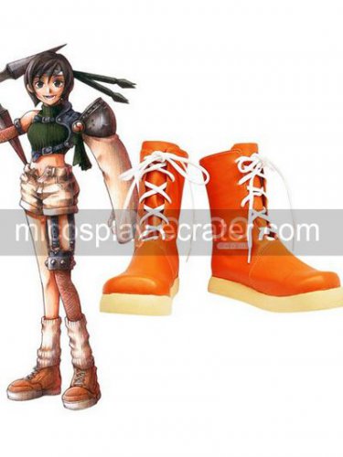 Final Fantasy Yuffie Imitated Leather Foam Cosplay Shoes