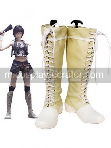 Final Fantasy Yuffie Kisaragi Imitated Leather Rubber Cosplay Shoes