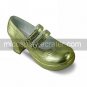 Golden PU Leather 7.5cm High Heel Shining Sweet Lolita Shoes