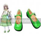 Green 2'' Heel Kobato Faux Leather Cosplay Shoes