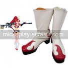 Gurren Lagann Yoko Imitated Leather Rubber Cosplay Boots
