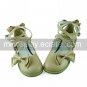 Handmade Beige PU Leather 2cm Flat Casual Lolita Shoes