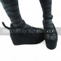 Handmade Black Cat Face Suede Upper 9cm Platform Sweet Lolita Shoes with Tail