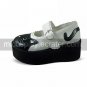 Handmade Black Cat PU Leather 8cm Platform Sweet Lolita Shoes