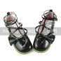 Handmade Black PU Leather 2.5cm Flat Casual Lolita Shoes with Bow