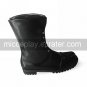 Handmade Black PU Leather 2.5cm Flat Gothic Lolita Boots  1