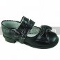 Handmade Black PU Leather 2cm Flat Casual Lolita Shoes