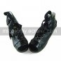 Handmade Black PU Leather 3cm Wedge Shiro& Kuro Lolita Shoes
