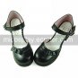Handmade Black PU Leather 4.5cm High Heel Casual Lolita Shoes