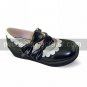 Handmade Black PU Leather 5cm Wedge Shiro&Kuro Lolita Shoes with Bow