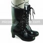 Handmade Black PU Leather 6.3cm Boots Casual Lolita Boots