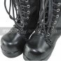 Handmade Black PU Leather 6.3cm High Heel Punk Lolita Boots  1