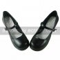 Handmade Black PU Leather 6.3cm High Heel Simple Style Classic Lolita Shoes