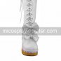 Handmade Black PU Leather 6cm Wedge Sweet Lolita Boots with Bow