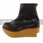 Handmade Black PU Leather 7.5cm Wedge Sweet Lolita Boots
