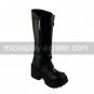 Handmade Black PU Leather 8.5cm High Heel Classic Lolita Boots