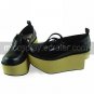 Handmade Black PU Leather 9cm Platform Classic Lolita Shoes