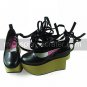 Handmade Black PU Leather 9cm Platform Classic Lolita Shoes