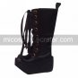 Handmade Black PU Leather 9cm Platform Punk Lolita Boots