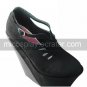 Handmade Black PU Leather 16cm Wedge Hollowed Gothic Lolita Shoes