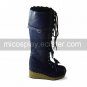 Handmade Blue 7cm Wedge Country Lolita Boots with Bow