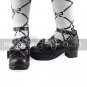 Handmade Chocolate PU Leather 4.5cm High Heel Sweet Lolita Shoes with Bow