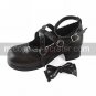 Handmade Chocolate PU Leather 4.5cm High Heel Sweet Lolita Shoes with Bow