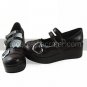 Handmade Coffee PU Leather 6cm Wedge Classic Lolita Shoes