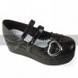Handmade Coffee PU Leather 6cm Wedge Classic Lolita Shoes