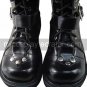 Handmade Cool Black PU Leather 3.5cm Platform Punk Lolita Boots