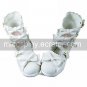 Handmade Cool White PU Leather 6.3cm High Heel Punk Lolita Shoes
