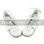 Handmade Cute White Bow PU Leather 2.5cm Flat Sweet Lolita Shoes