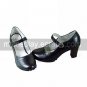 Handmade Elegant PU Leather 7.5cm High Heel Lace Trim Princess Lolita Shoes