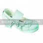 Handmade Green PU Leather 4.5cm High Heel Country Lolita Shoes with Bow