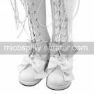 Handmade Pink PU Leather 6.3cm High Heel Sweet Lolita Boots