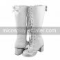 Handmade Pink PU Leather 6.3cm High Heel Sweet Lolita Boots