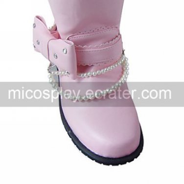 Handmade PU Leather 2.5cm Flat Sweet Lolita Boots