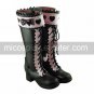 Handmade PU Leather 4.5cm High Heel Princess Lolita Boots