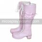 Handmade PU Leather 4cm High Heel Punk Lolita Boots