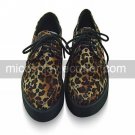 Handmade PU Leather 5cm Wedge Punk Lolita Shoes