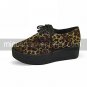 Handmade PU Leather 5cm Wedge Punk Lolita Shoes