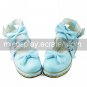 Handmade PU Leather 5cm Wedge Sweet Lolita Shoes with Bow