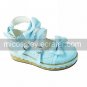 Handmade PU Leather 5cm Wedge Sweet Lolita Shoes with Bow