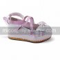 Handmade PU Leather 5cm Wedge Sweet Lolita Shoes with Bow1