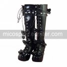 Handmade PU Leather 7.5cm High Heel Sweet Lolita Boots